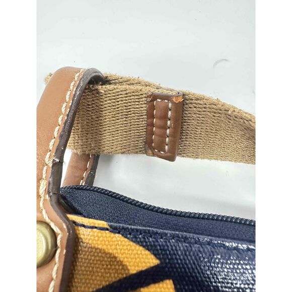 Fossil Purse Crossbody Canvas Bag Coated Key Per School Pencil Teacher Abstract - Picture 12 of 12